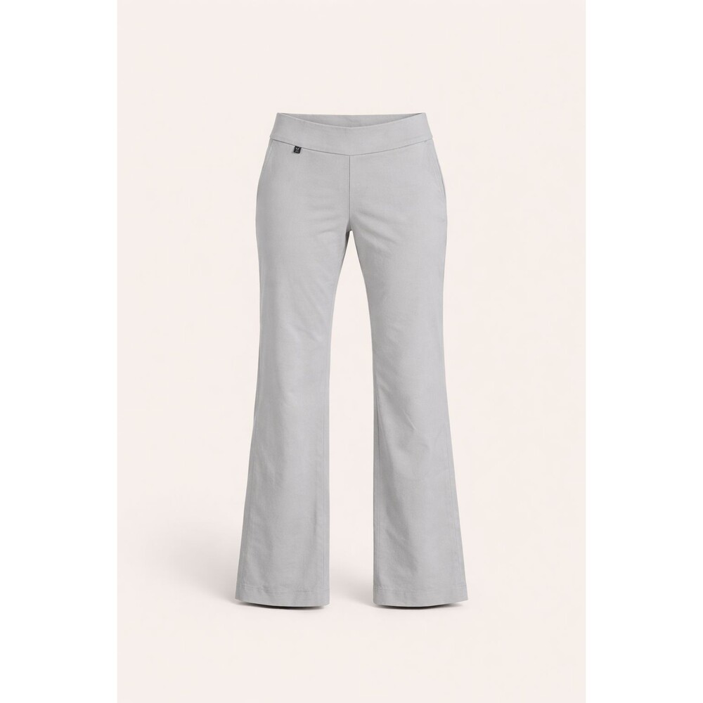 Alfani Petite Pull On Pants Women's 6P Gray Stretch Straight Career